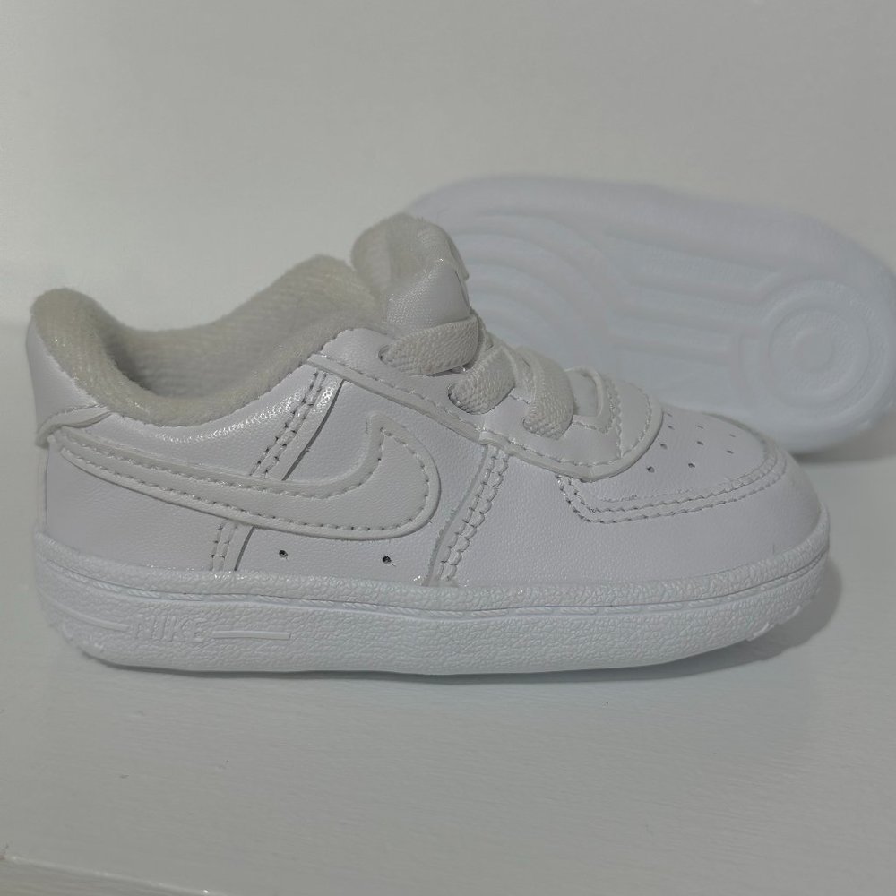 Nike | Air Force One | Crib Shoes | Infant 4C | White | EUC